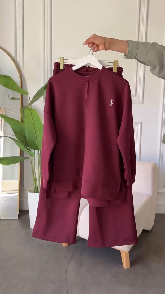 CH 589 Chakoor Polo Winter Fleece Co-ord Set