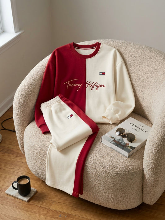 CH 6145 Chakoor Half-and-Half Winter Fleece Co-Ord Set