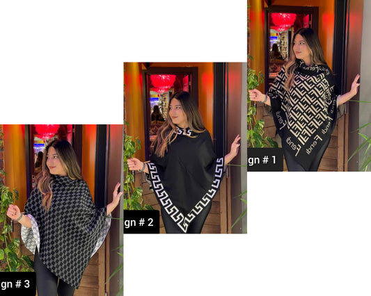 winter free fall fleece poncho