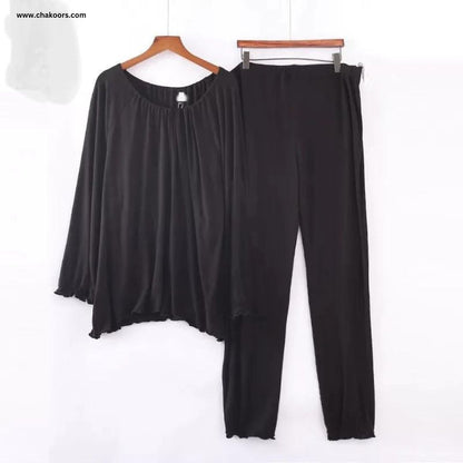 SL-5001 Feminine Comfort Frill Detail Lounge Set for Ultimate Relaxation