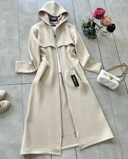 LY-0025 Chakoor Oversize Long Hooded Fleece Upper