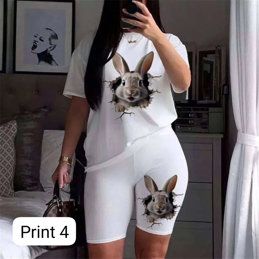 Ch # 540 Chakoor 2 pc summer printed short & top nightwear
