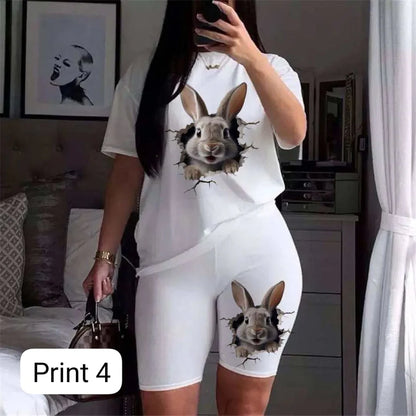 Ch # 540 Chakoor 2 pc summer printed short & top nightwear