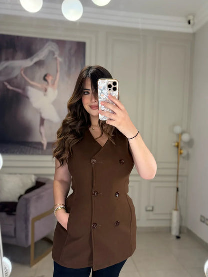CH - 614 Women’s Stylish Fleece Twin Set – Short Jacket & Inner Outfit - Chakoor