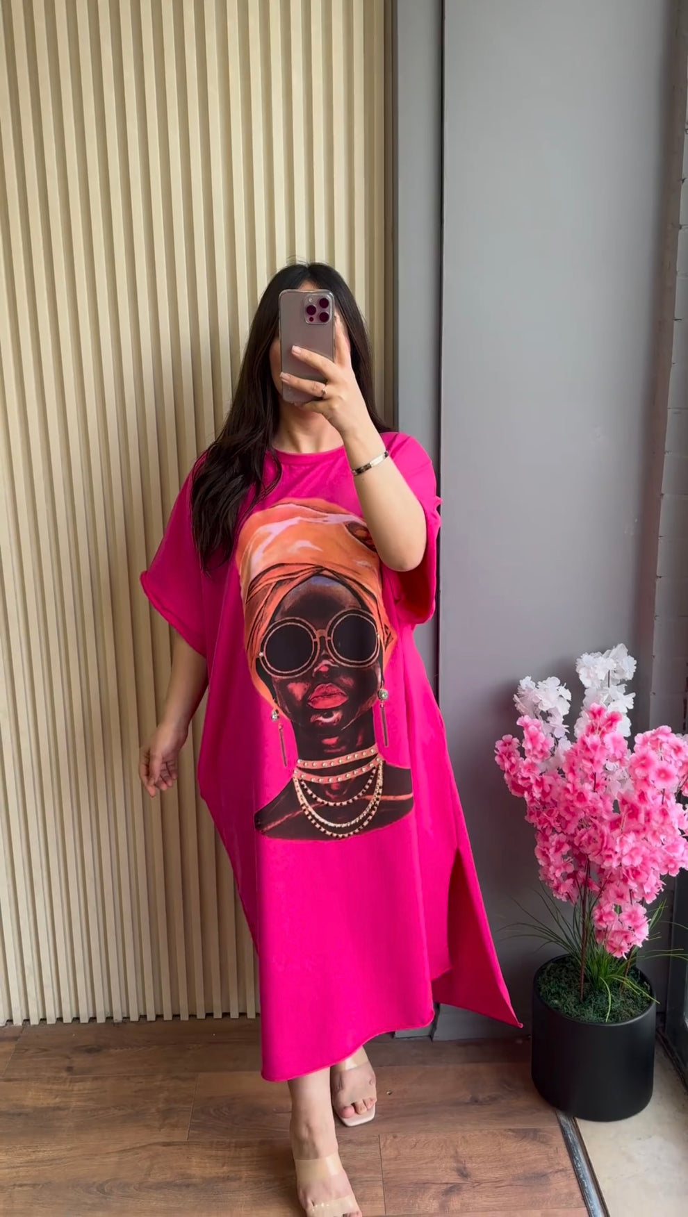 Ch # 457 Chakoor Art-inspired Drop Shoulder Maxi Tee