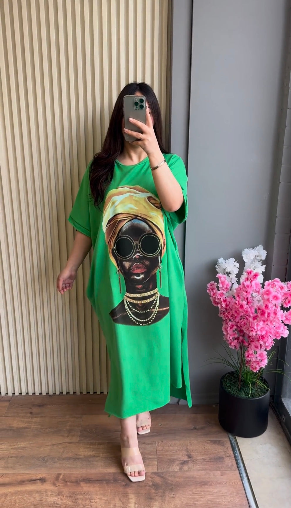 Ch # 457 Chakoor Art-inspired Drop Shoulder Maxi Tee