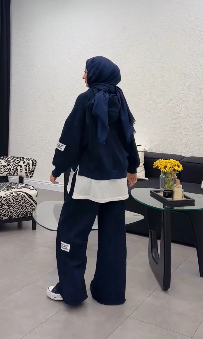 CH 466 Chakoor Shirt Extender Style Hooded Tracksuit For Winters