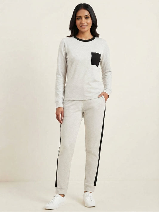 SL 5019 Chakoor Two-Tone Casual Lounge Co-Ord Set