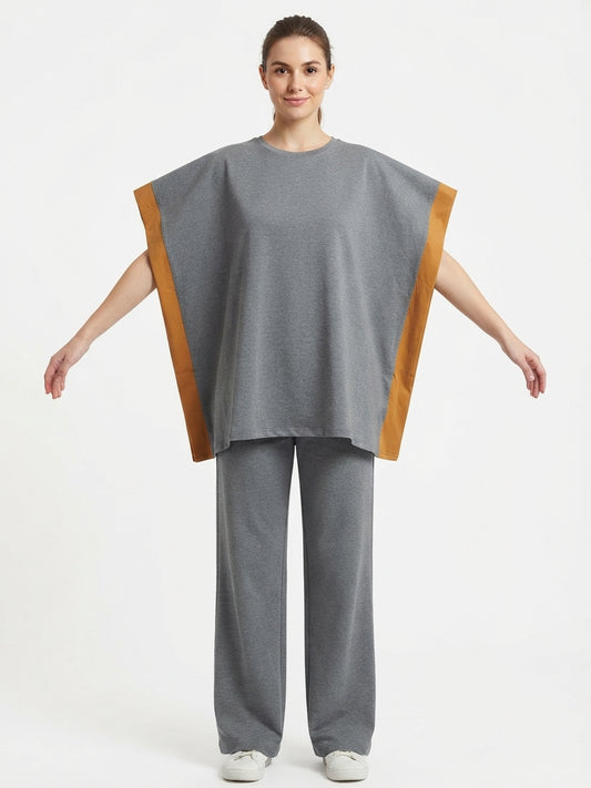 SL 5013 |Chakoor| Women’s Oversized Side Stripe Co-Ord Set