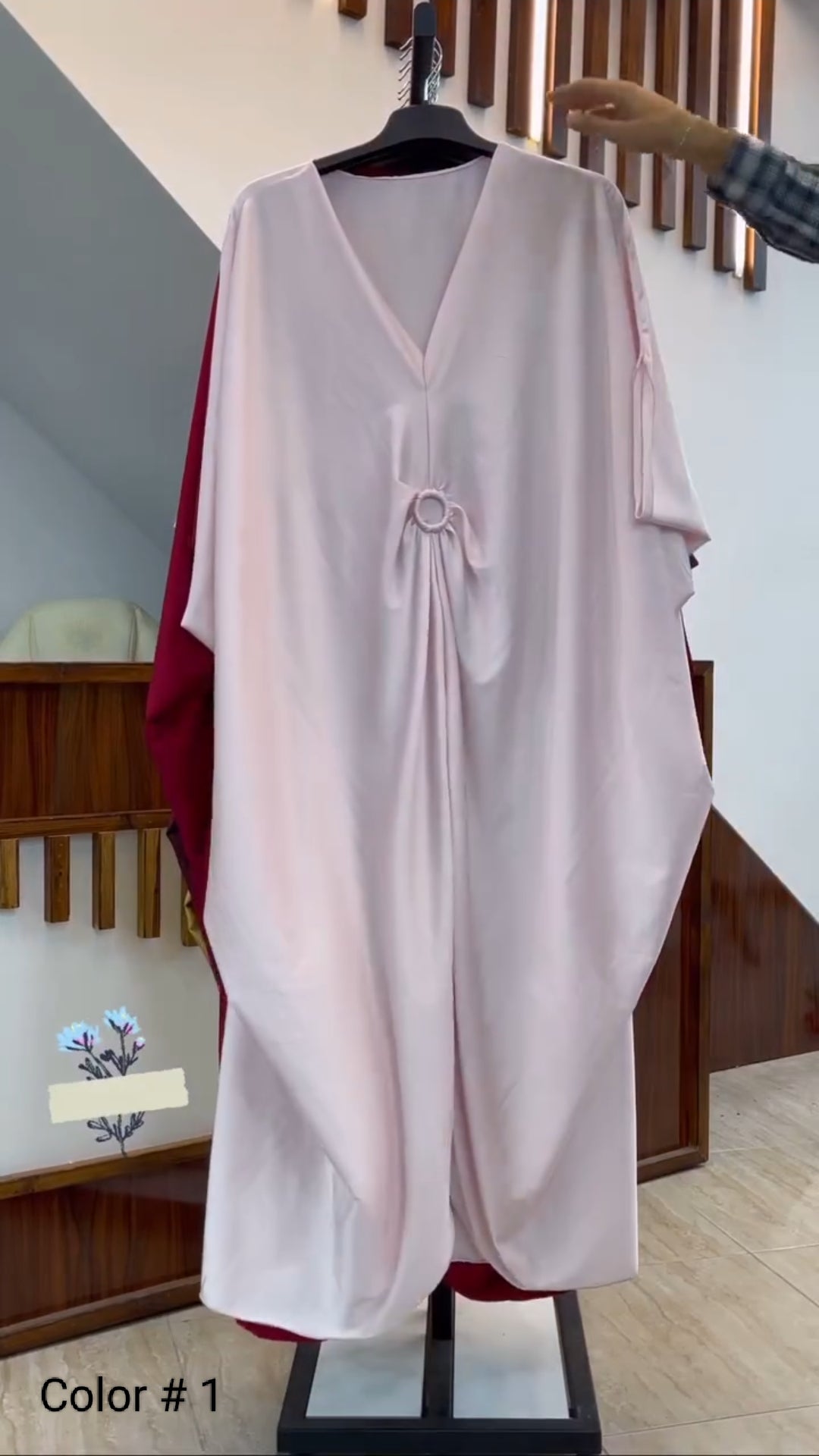 CH # 352 CHAKOOR INDONESIAN GRIP SILK KAFTAAN (NO REFUND NO EXCHANGE)