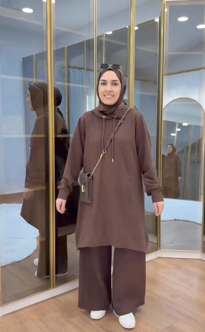 Ch # 620 - Women’s Two-Piece travelling Casual  Winter Fleece Outfit