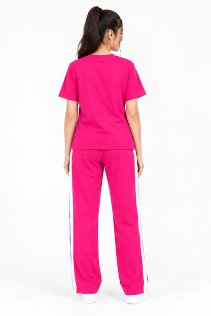 SL 5004 |Chakoor| Fuchsia Active Luxe Co-Ord