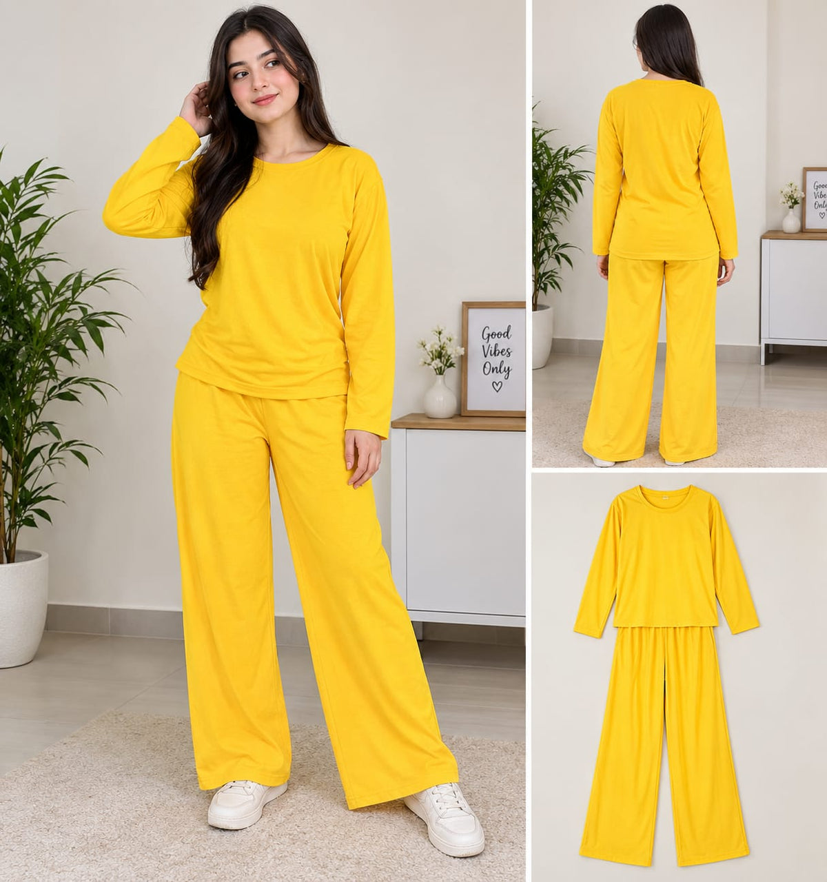 SL 5023 Chakoor Casual Sunshine Solid Ensembler Co-Ord Set