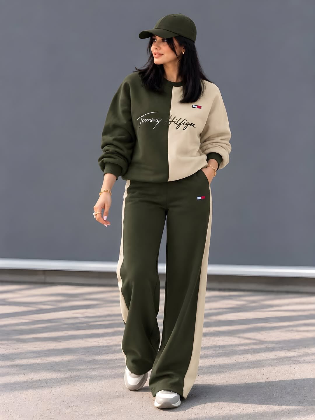 CH 6145 Chakoor Half-and-Half Winter Fleece Co-Ord Set