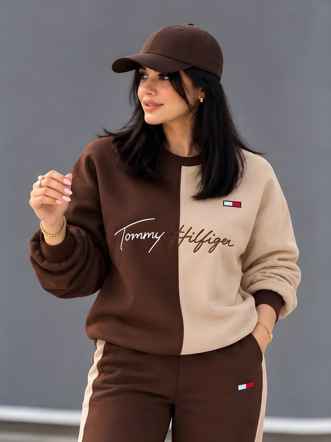 CH 6145 Chakoor Half-and-Half Winter Fleece Co-Ord Set