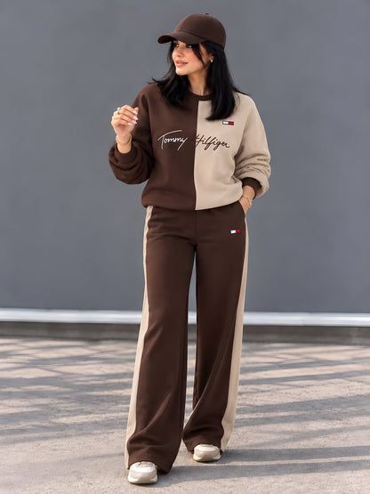 CH 6145 Chakoor Half-and-Half Winter Fleece Co-Ord Set