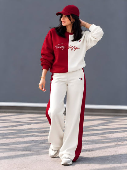 CH 6145 Chakoor Half-and-Half Winter Fleece Co-Ord Set