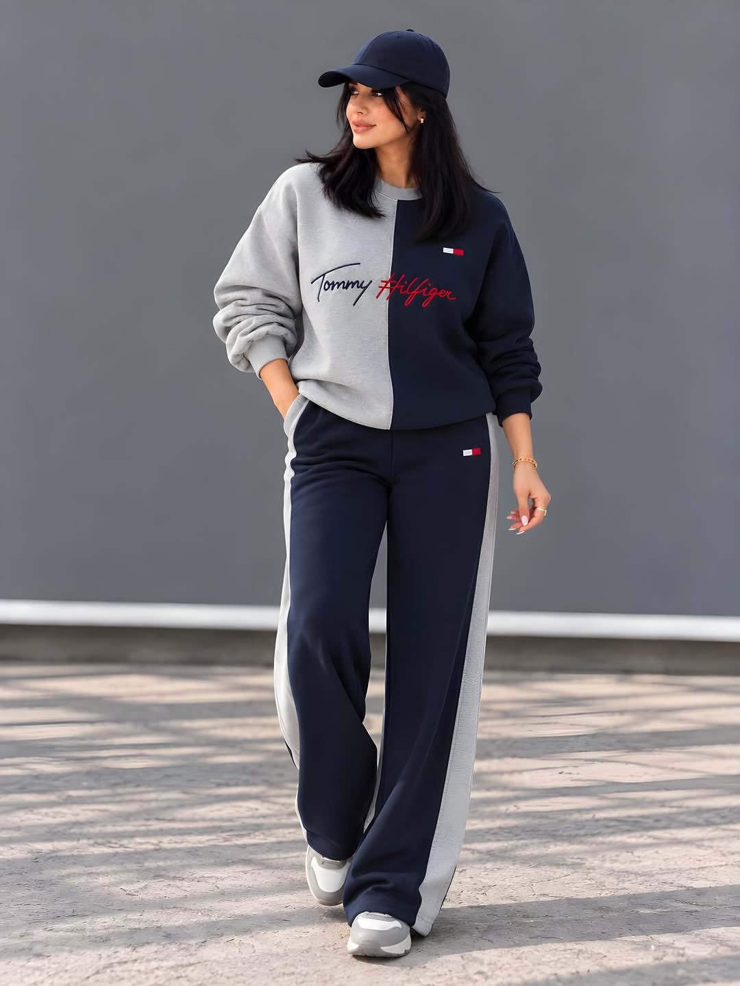 CH 6145 Chakoor Half-and-Half Winter Fleece Co-Ord Set