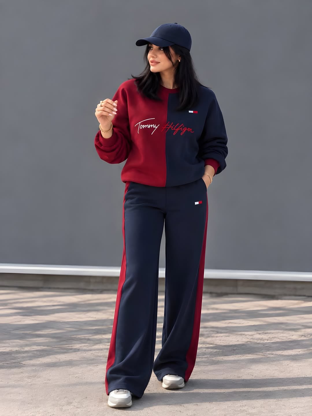 CH 6145 Chakoor Half-and-Half Winter Fleece Co-Ord Set