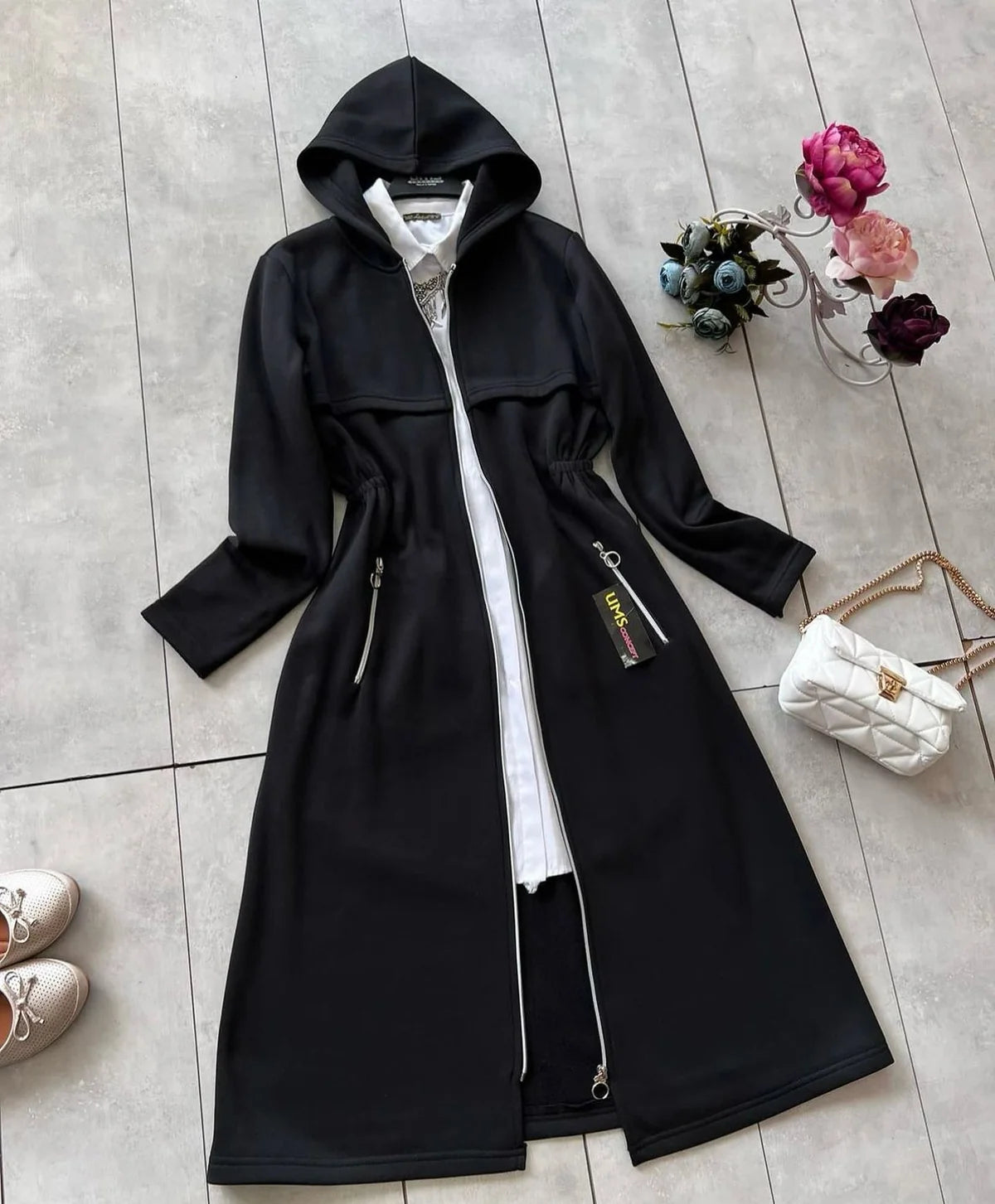LY-0025 Chakoor Oversize Long Hooded Fleece Upper