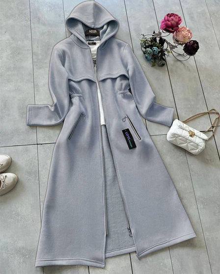 LY-0025 Chakoor Oversize Long Hooded Fleece Upper