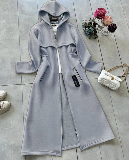 LY-0025 Chakoor Oversize Long Hooded Fleece Upper