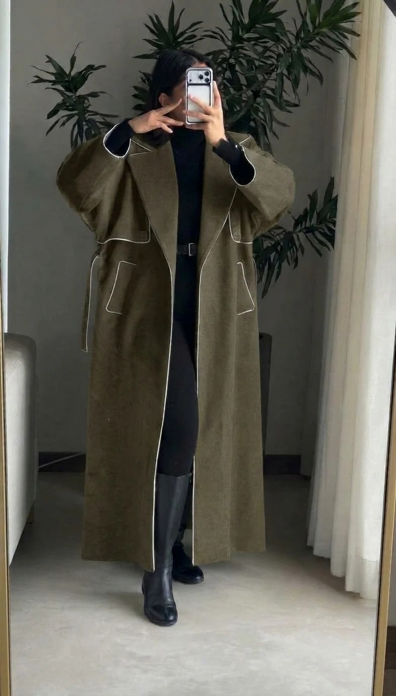 CH 6154 |Chakoor| Lady Boss Long Coat