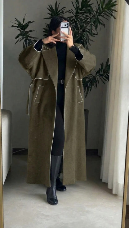 CH 6154 |Chakoor| Lady Boss Long Coat