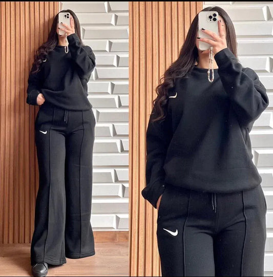 Chakoor Fleece Fabric Sweatshirt and Straight Trouser CH # 326