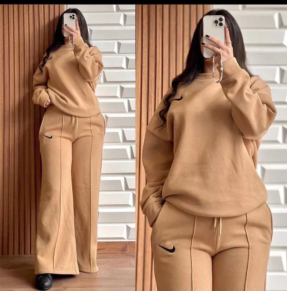 Chakoor Fleece Fabric Sweatshirt and Straight Trouser CH # 326