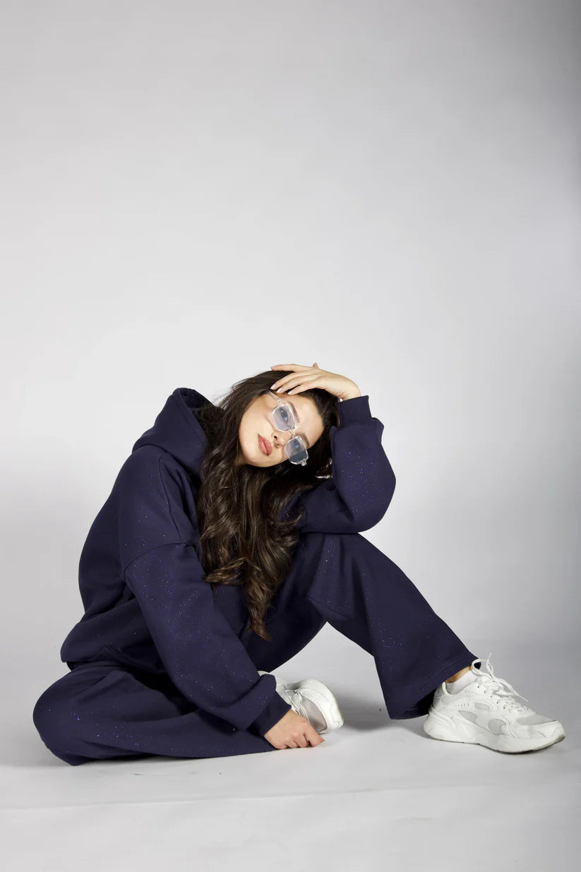CH 609 -GlitterBlend Fleece Tracksuit - Chakoor