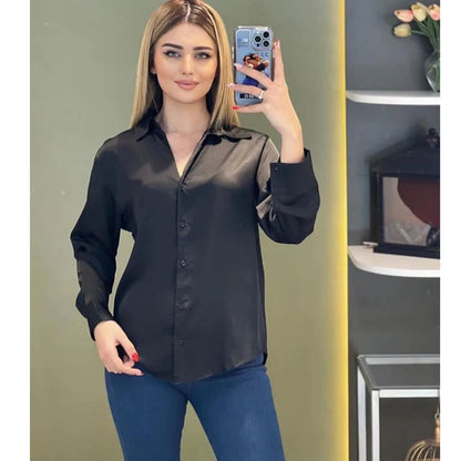 Chakoor Silk Effect Front Button Formal Shirt CHK # P51