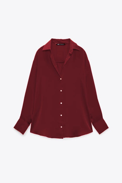 Chakoor Silk Effect Front Button Formal Shirt CHK # P51