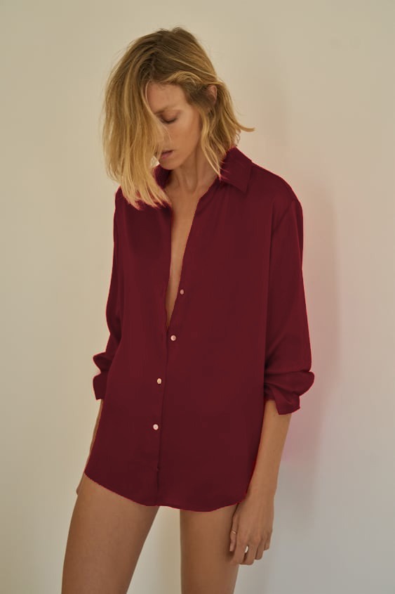 Chakoor Silk Effect Front Button Formal Shirt CHK # P51
