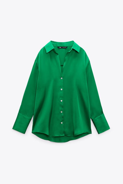 Chakoor Silk Effect Front Button Formal Shirt CHK # P51